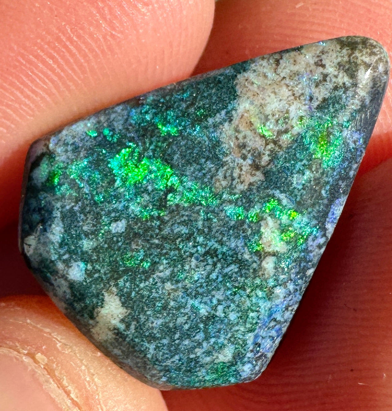 Opal Essence Treated Andamooka Matrix multicoloured Pendant 