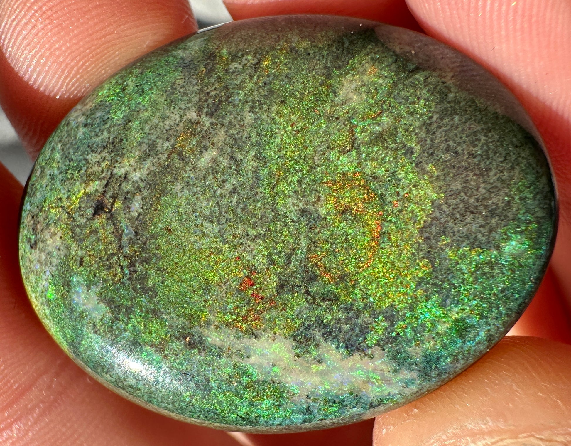 Opal Essence Treated Andamooka Opal Multicolour Pendant stone 