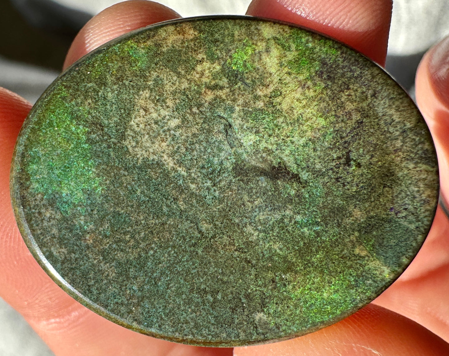 Opal Essence Treated Andamooka Opal Multicolour Pendant stone 