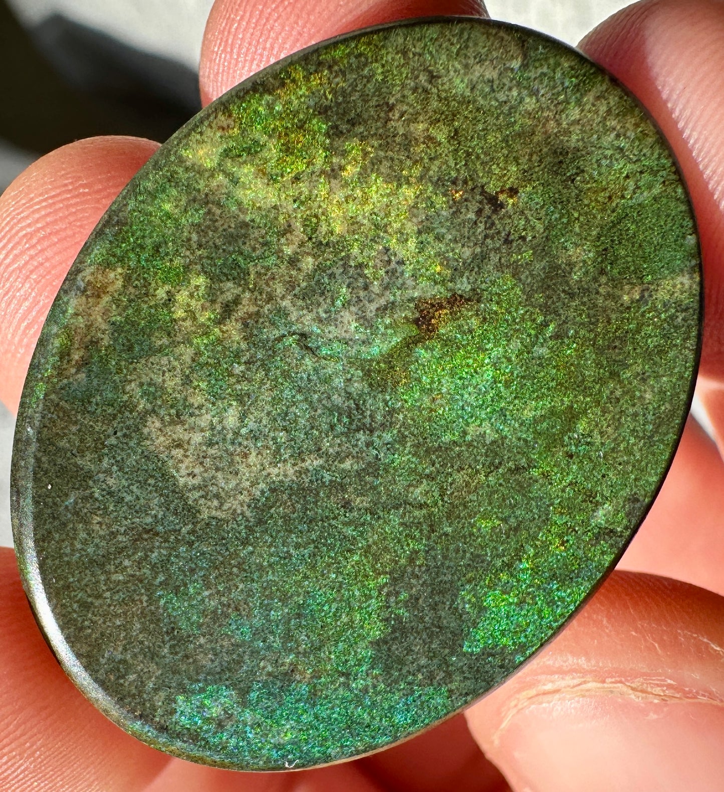 Opal Essence Treated Andamooka Opal Multicolour Pendant stone 