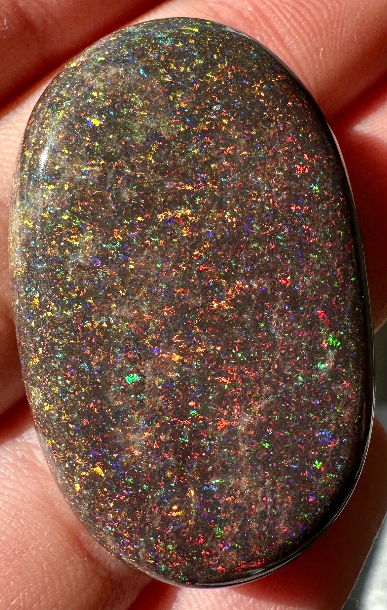 Opal Essence Treated Andamooka Opal Multicolour Pendant stone 