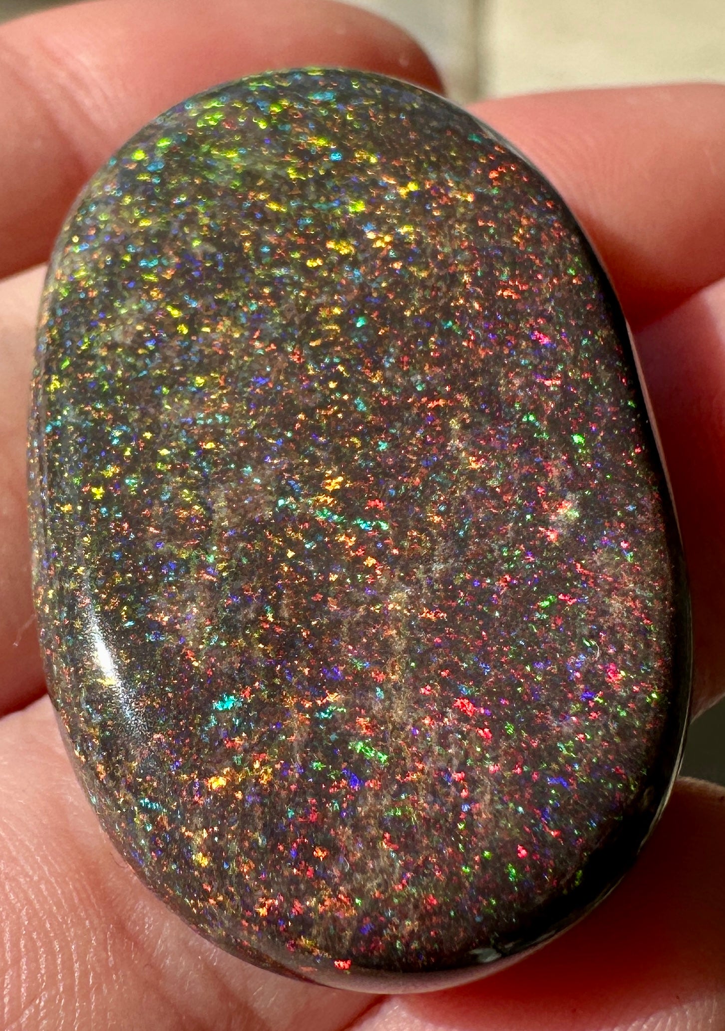 Opal Essence Treated Andamooka Opal Multicolour Pendant stone 