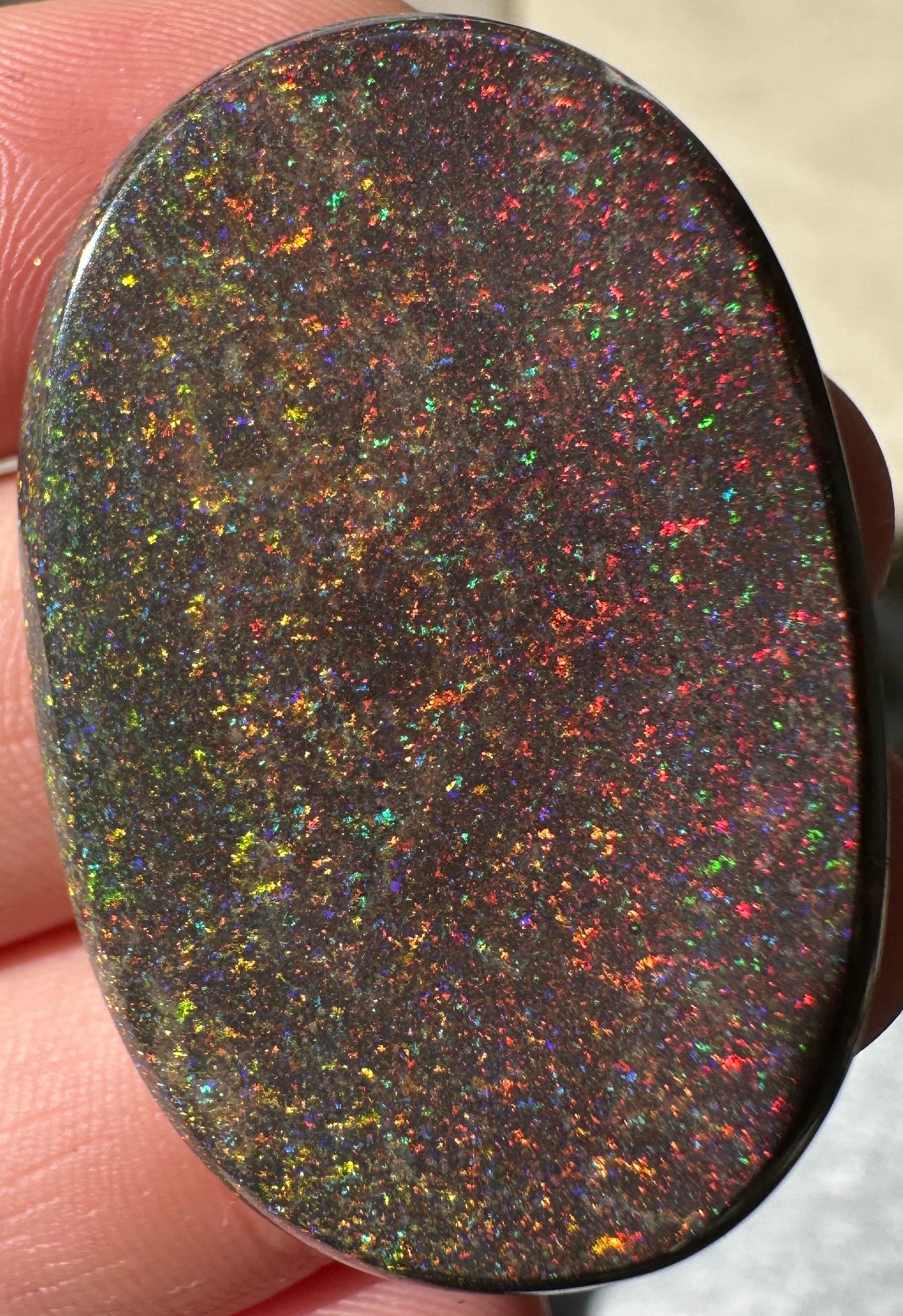 Opal Essence Treated Andamooka Opal Multicolour Pendant stone 