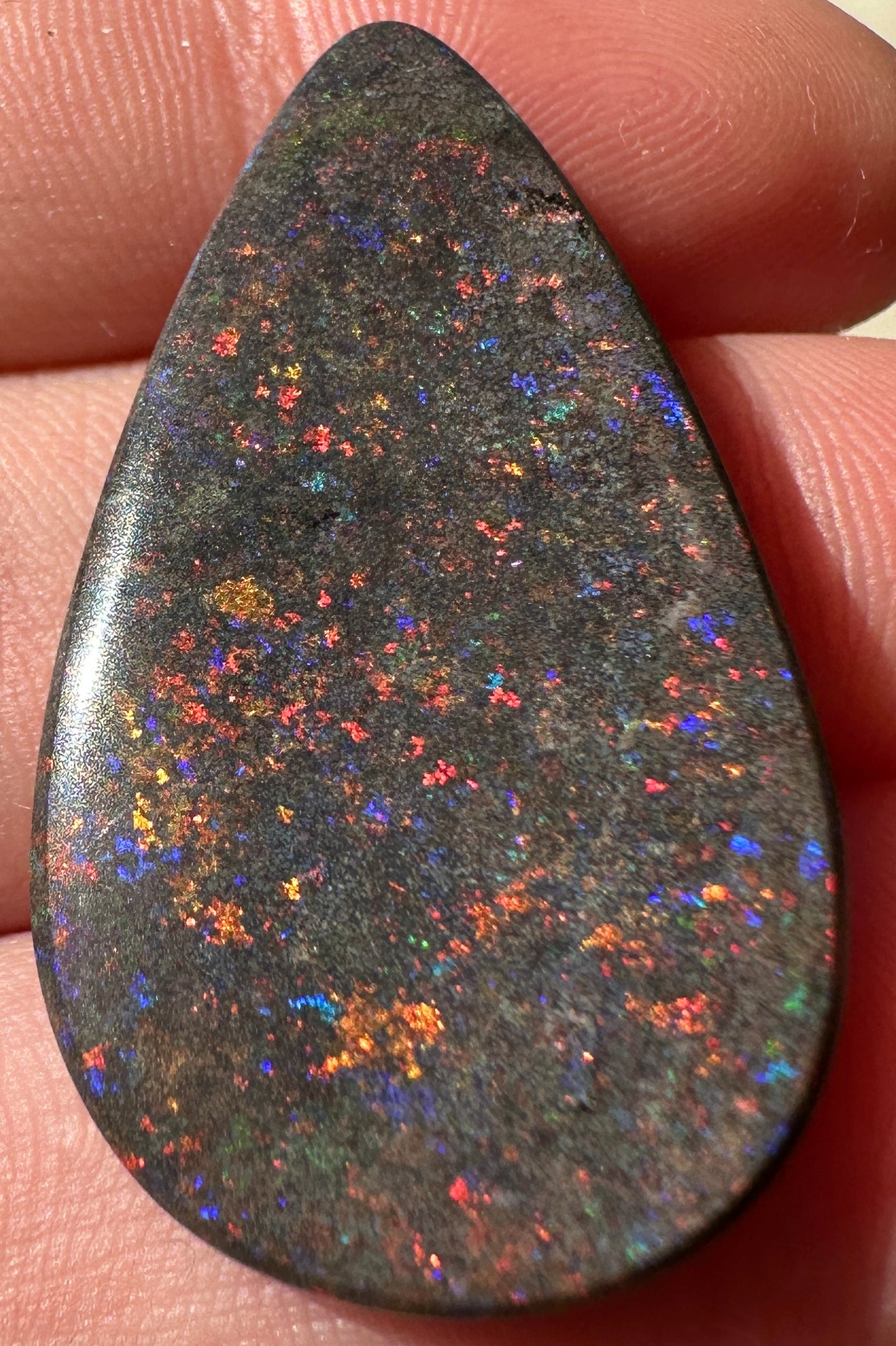 Opal Essence Treated Andamooka Opal Multicolour Pendant stone 