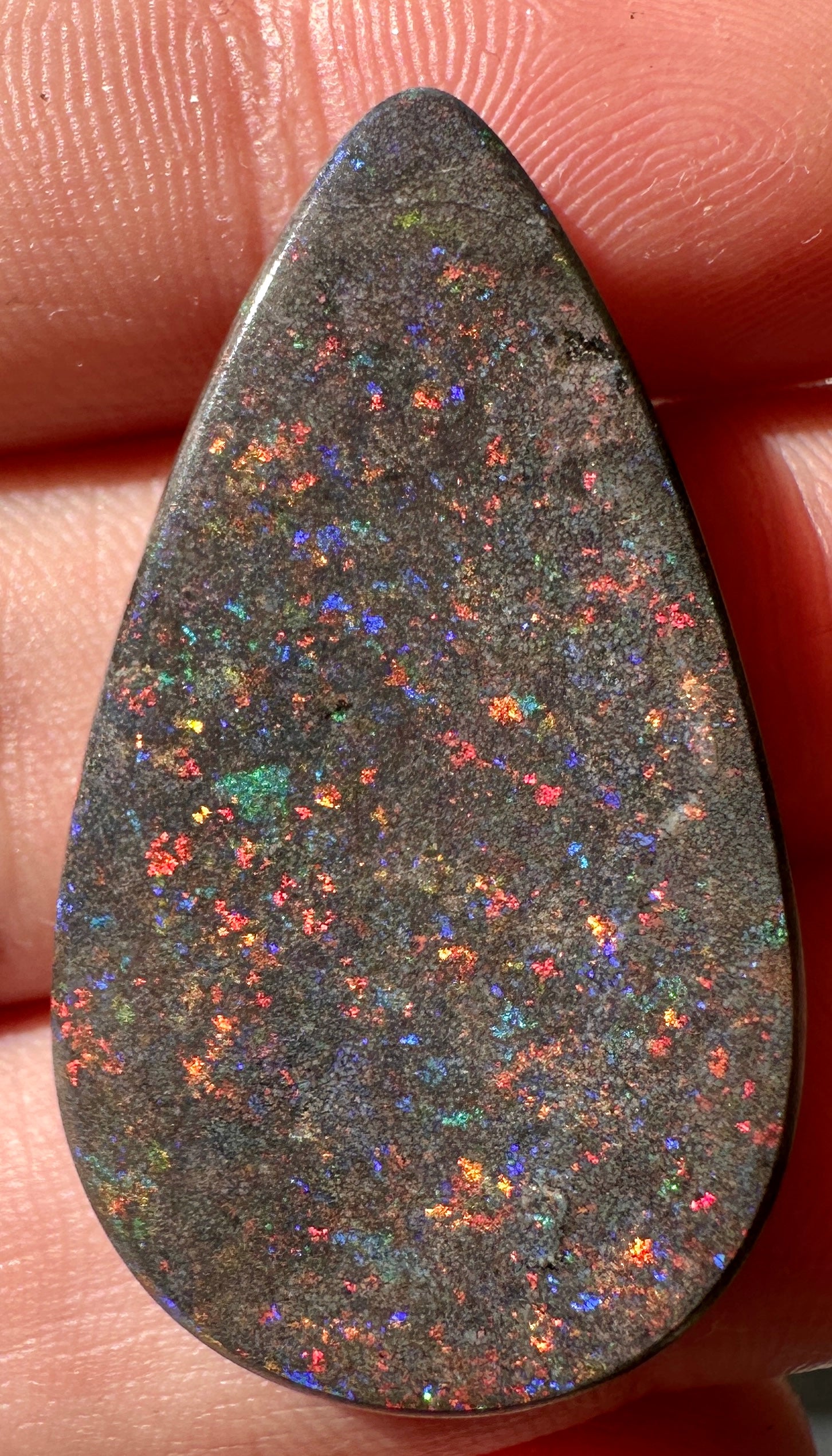 Opal Essence Treated Andamooka Opal Multicolour Pendant stone 