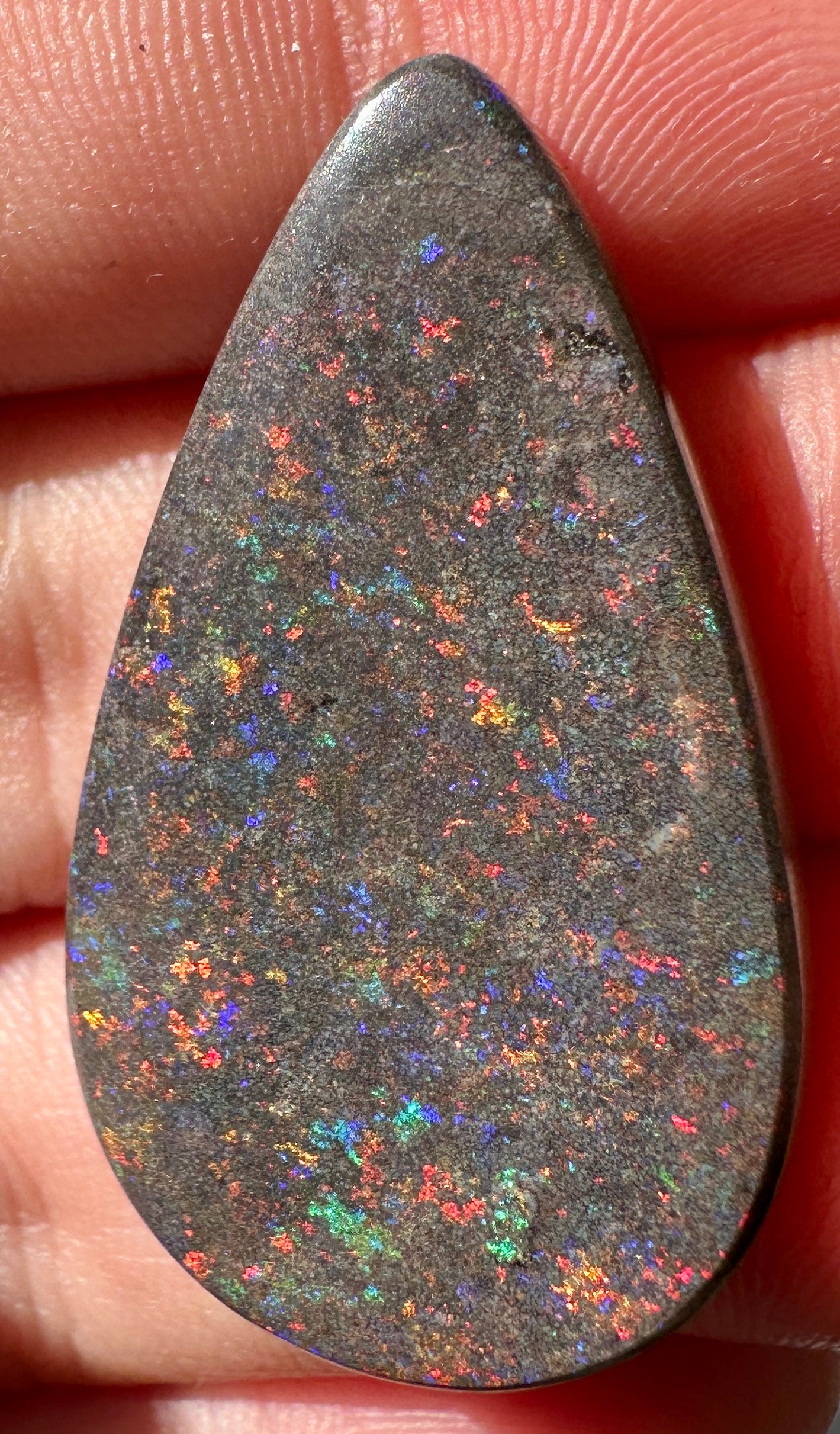 Opal Essence Treated Andamooka Opal Multicolour Pendant stone 