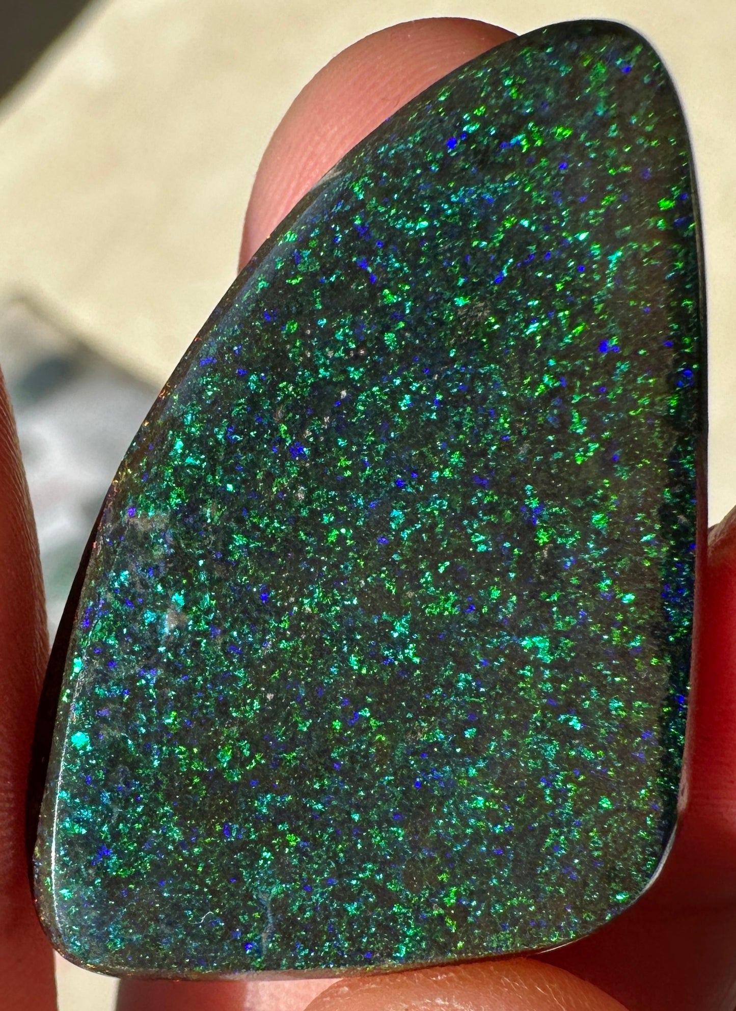 Opal Essence Treated Andamooka Matrix multicoloured Pendant 
