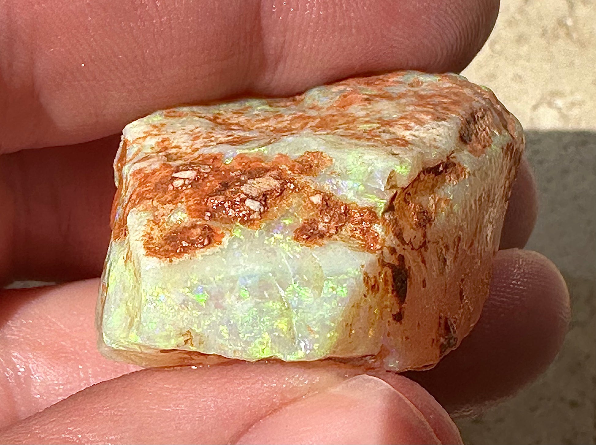 Brilliant crystal uncut opal parcel - Opal Essence Wholesalers 