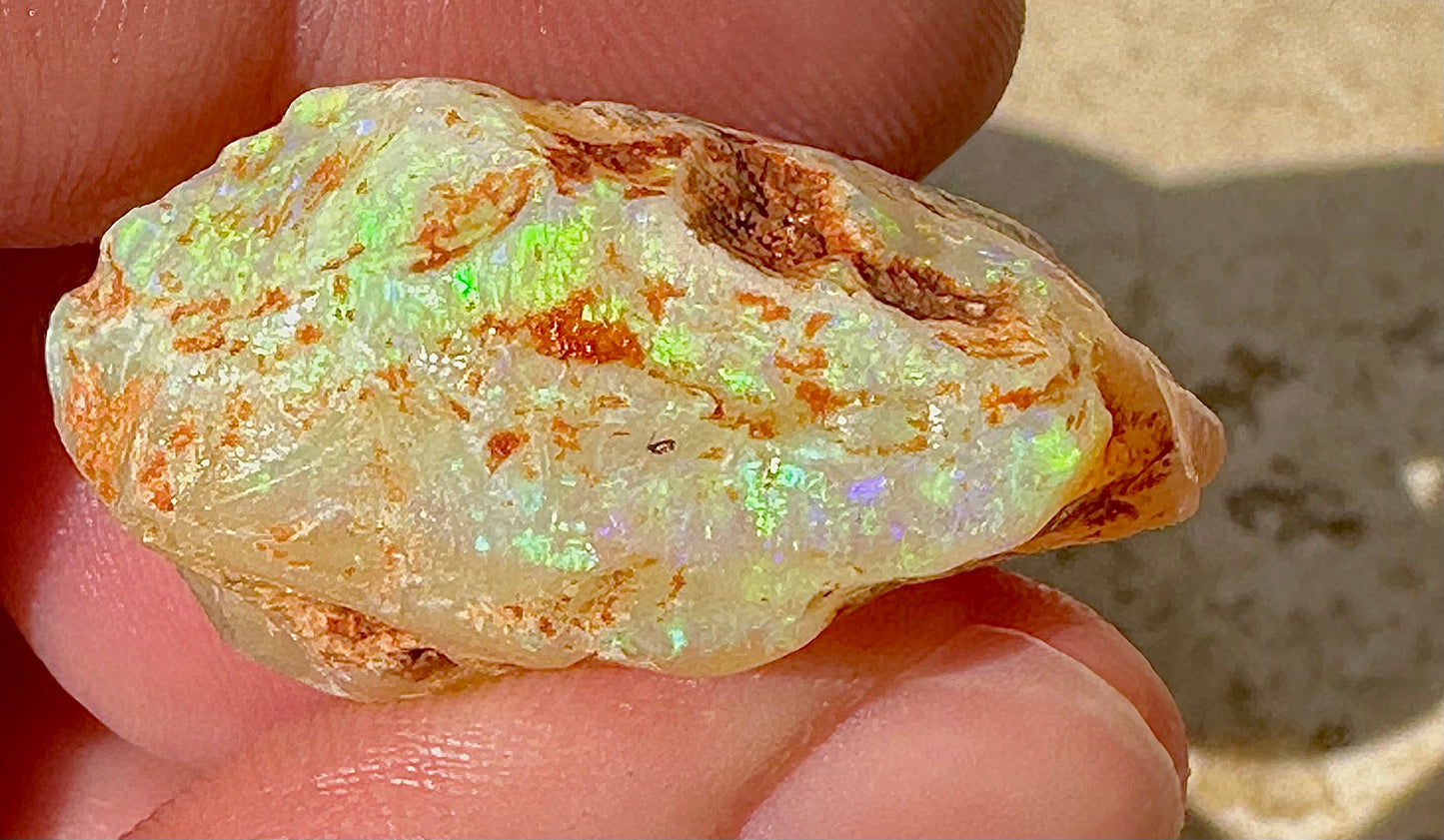 Brilliant crystal uncut opal parcel - Opal Essence Wholesalers 