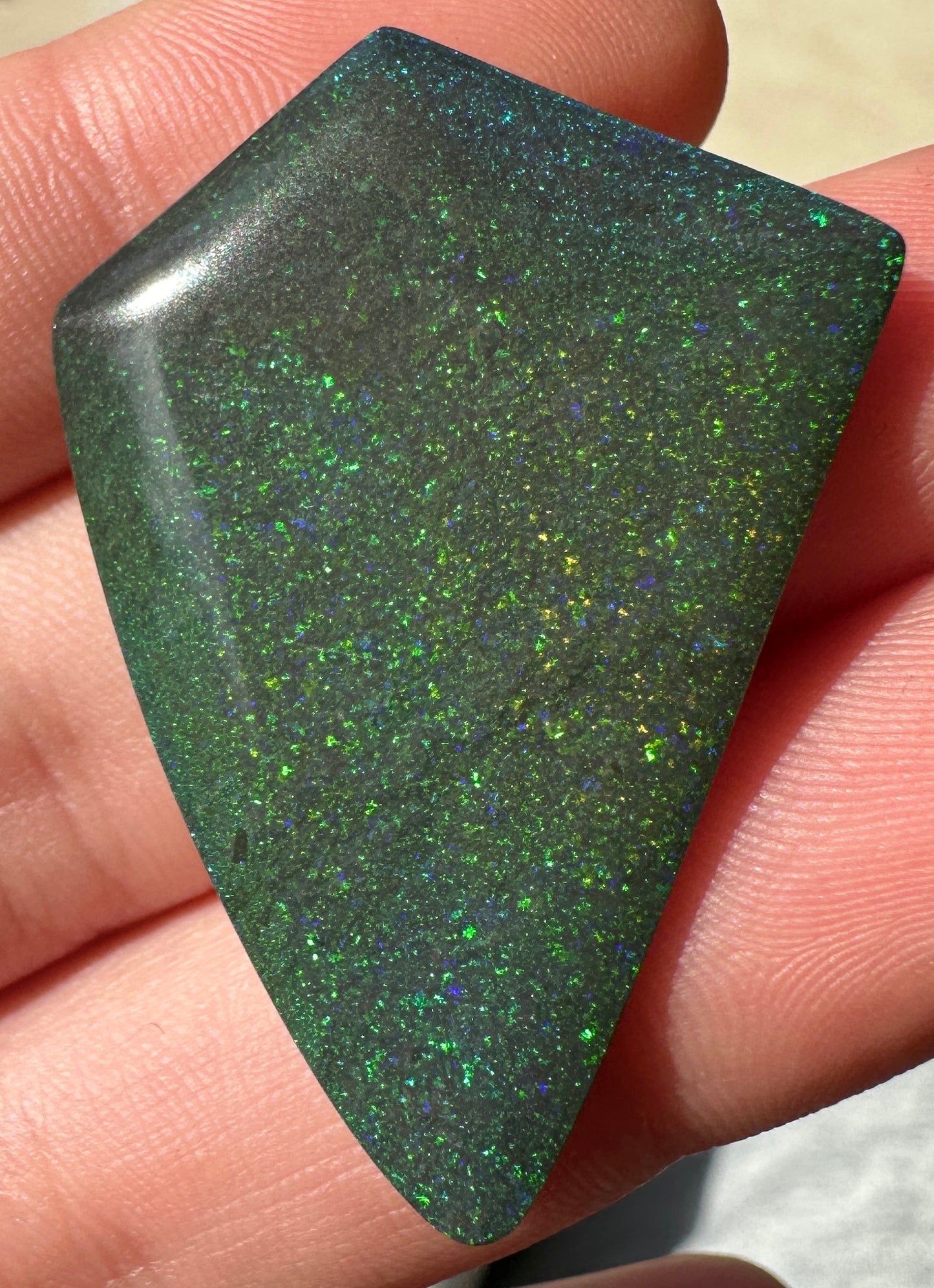 Opal Essence Treated Andamooka Matrix multicoloured Pendant 