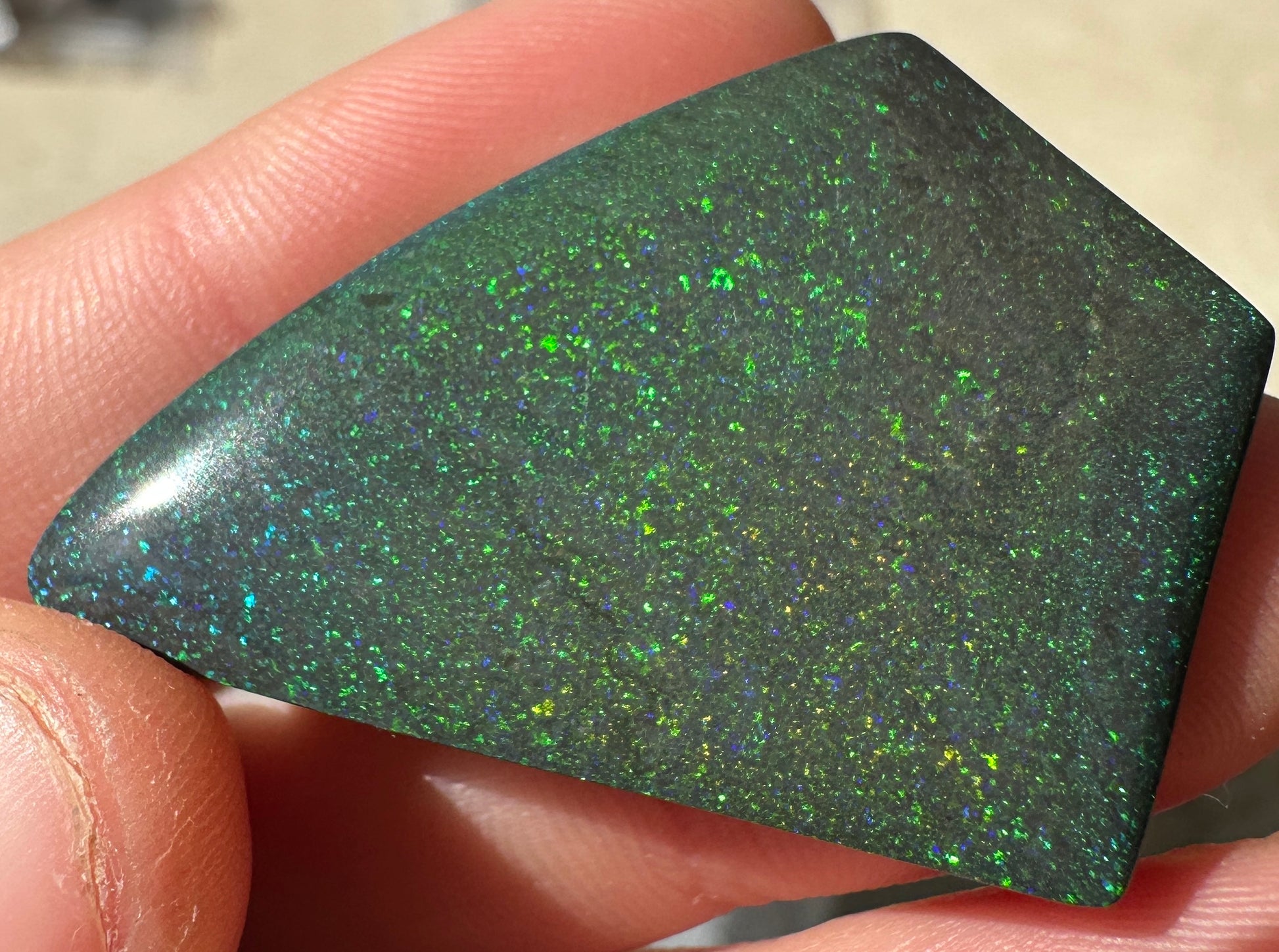 Opal Essence Treated Andamooka Matrix multicoloured Pendant 