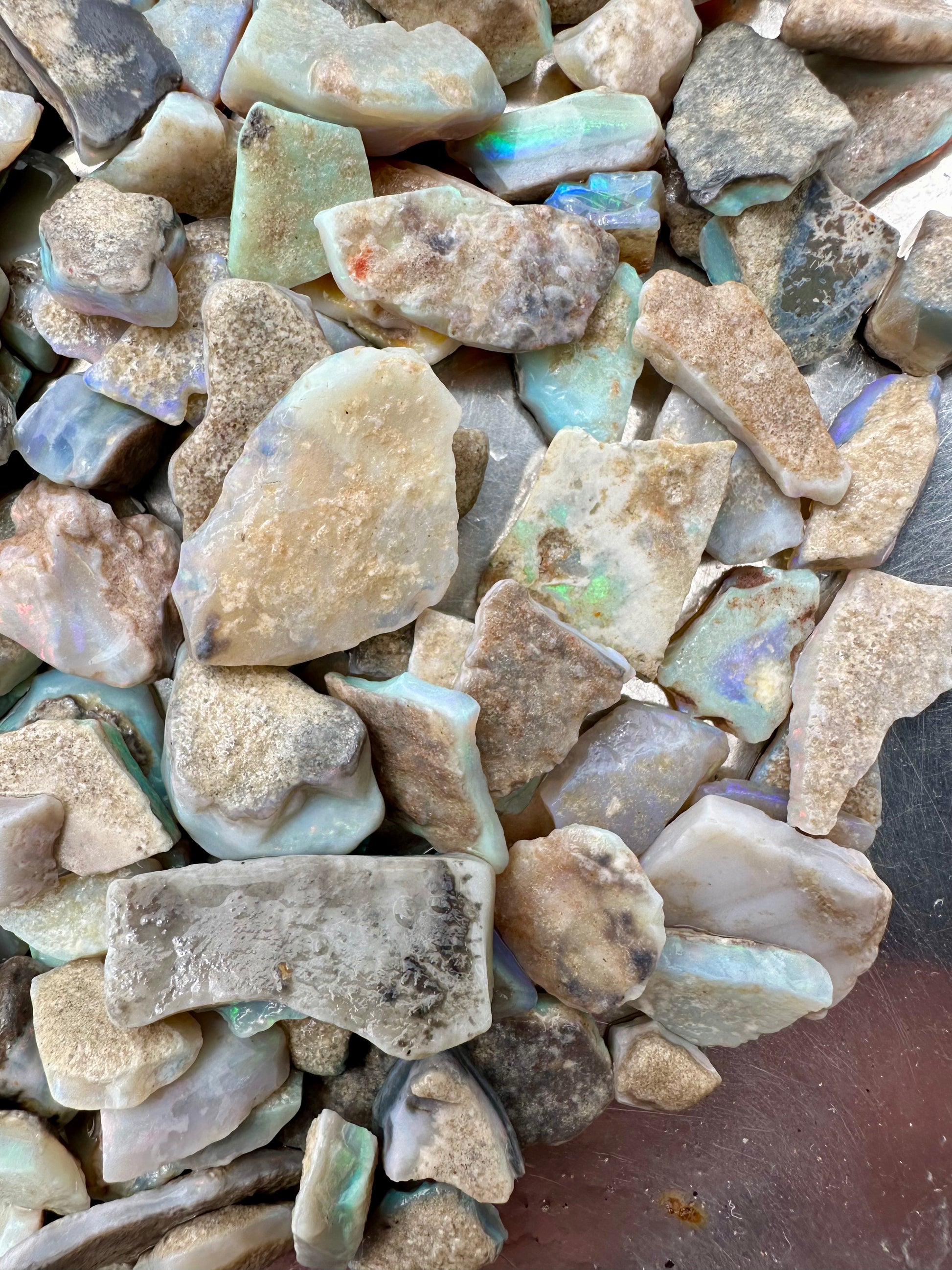 Australian rough uncut opal parcel