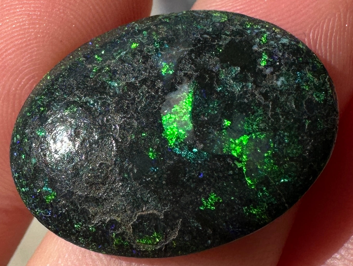 Opal Essence Treated Andamooka Matrix multicoloured Pendant 