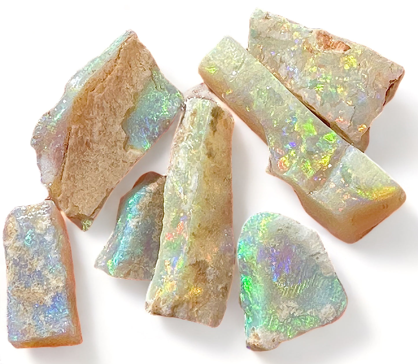 Australian super gem crystal uncut opal