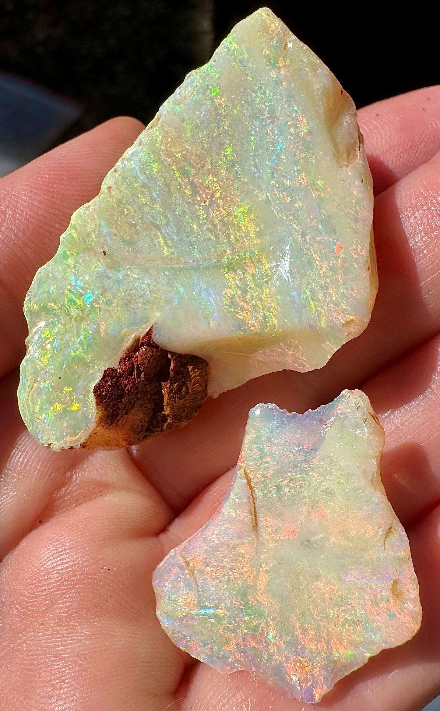 Stunning Australian uncut rough opals 
