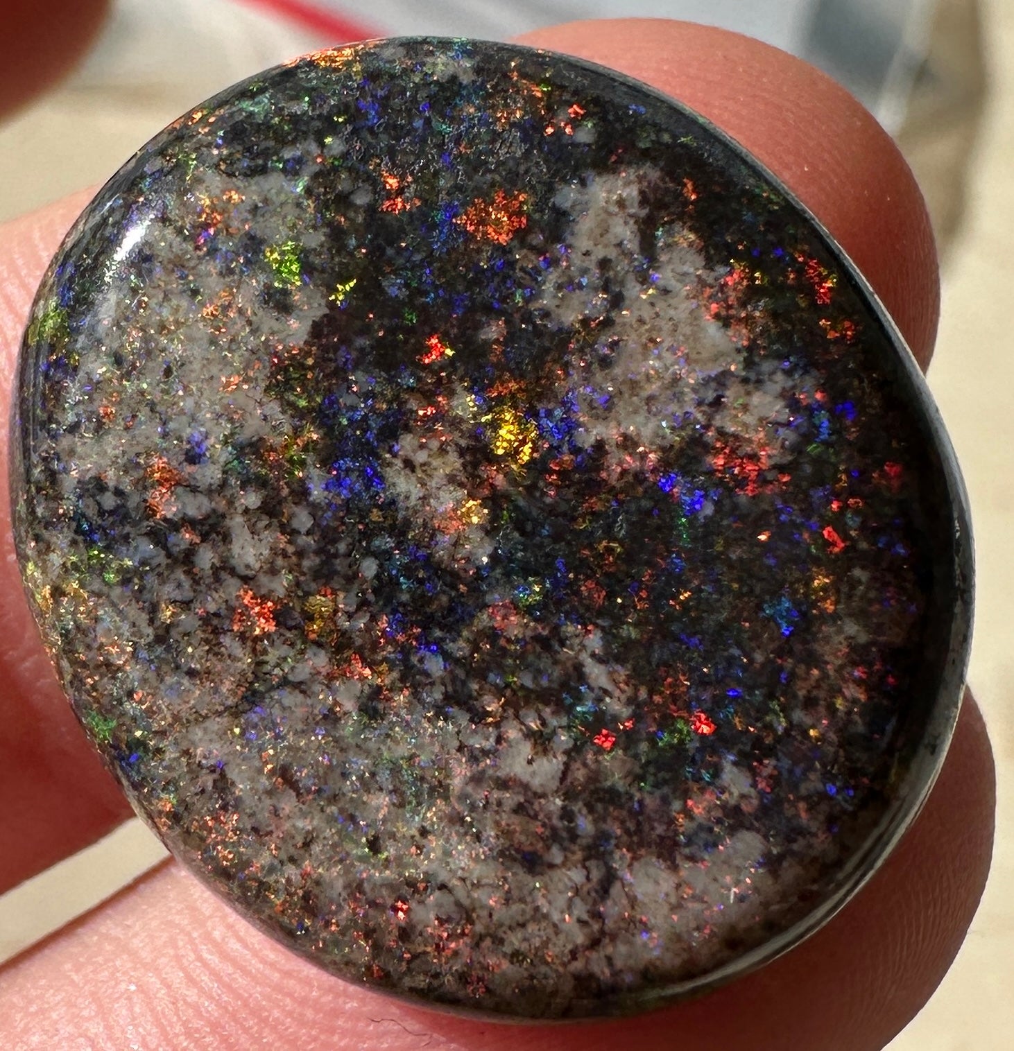 Opal Essence Treated Andamoooka Matrix Multicolour Opal