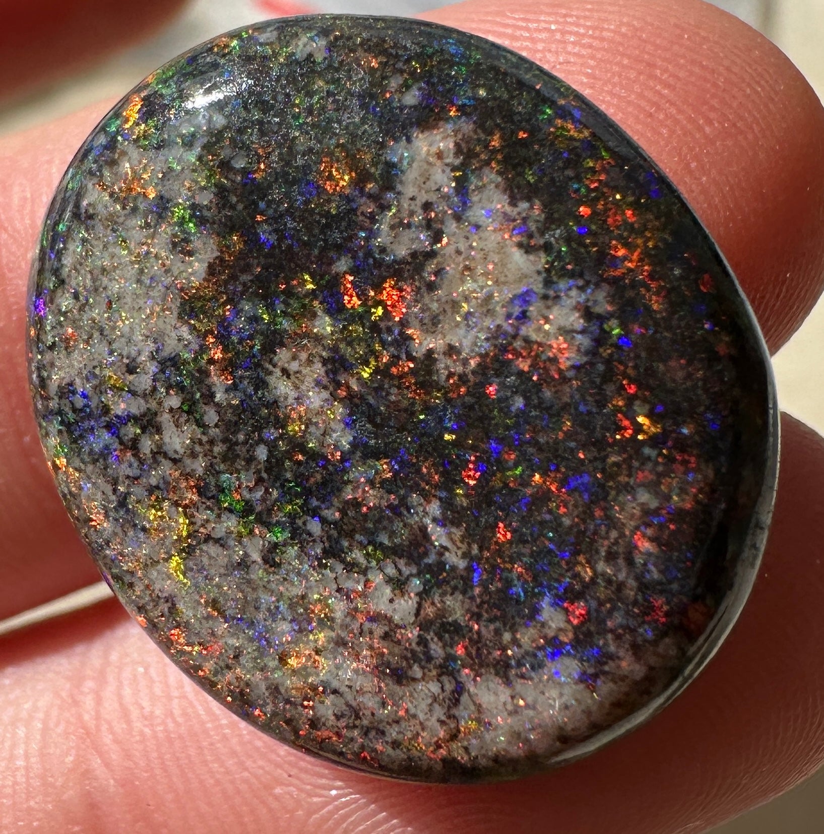 Opal Essence Treated Andamoooka Matrix Multicolour Opal