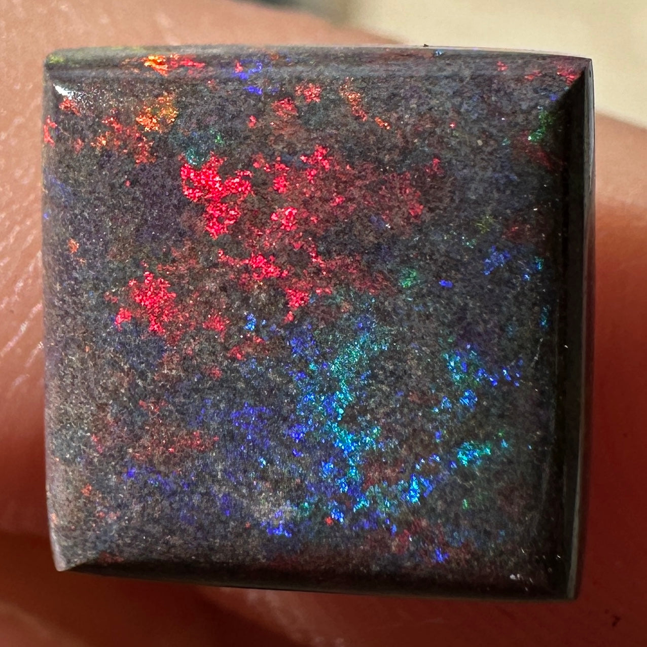 Opal Essence Treated Andamooka Matrix multicoloured Pendant 