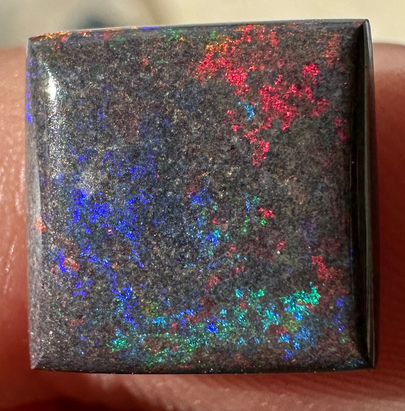 Opal Essence Treated Andamooka Matrix multicoloured Pendant 