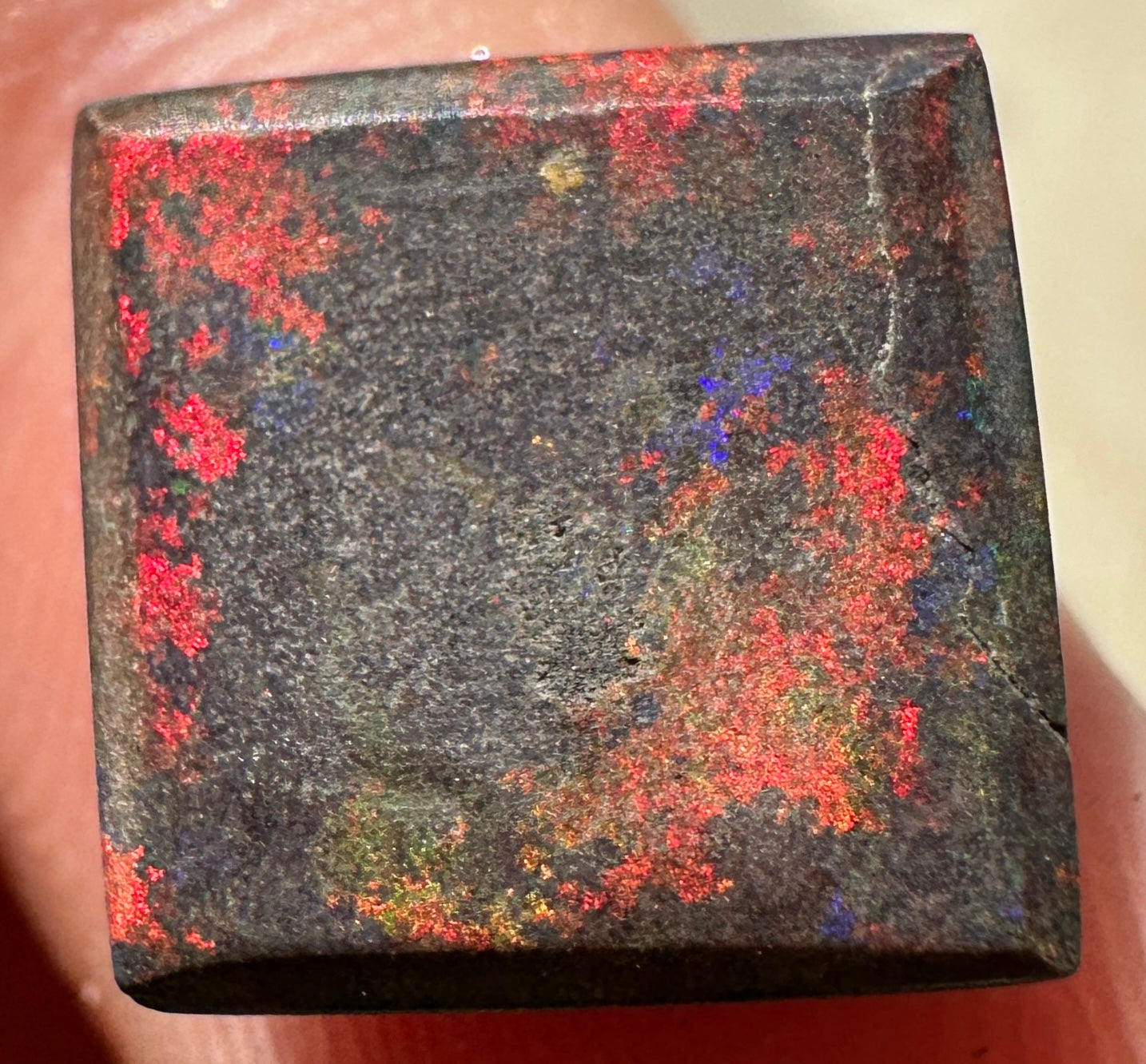 Opal Essence Treated Andamooka Matrix multicoloured Pendant 