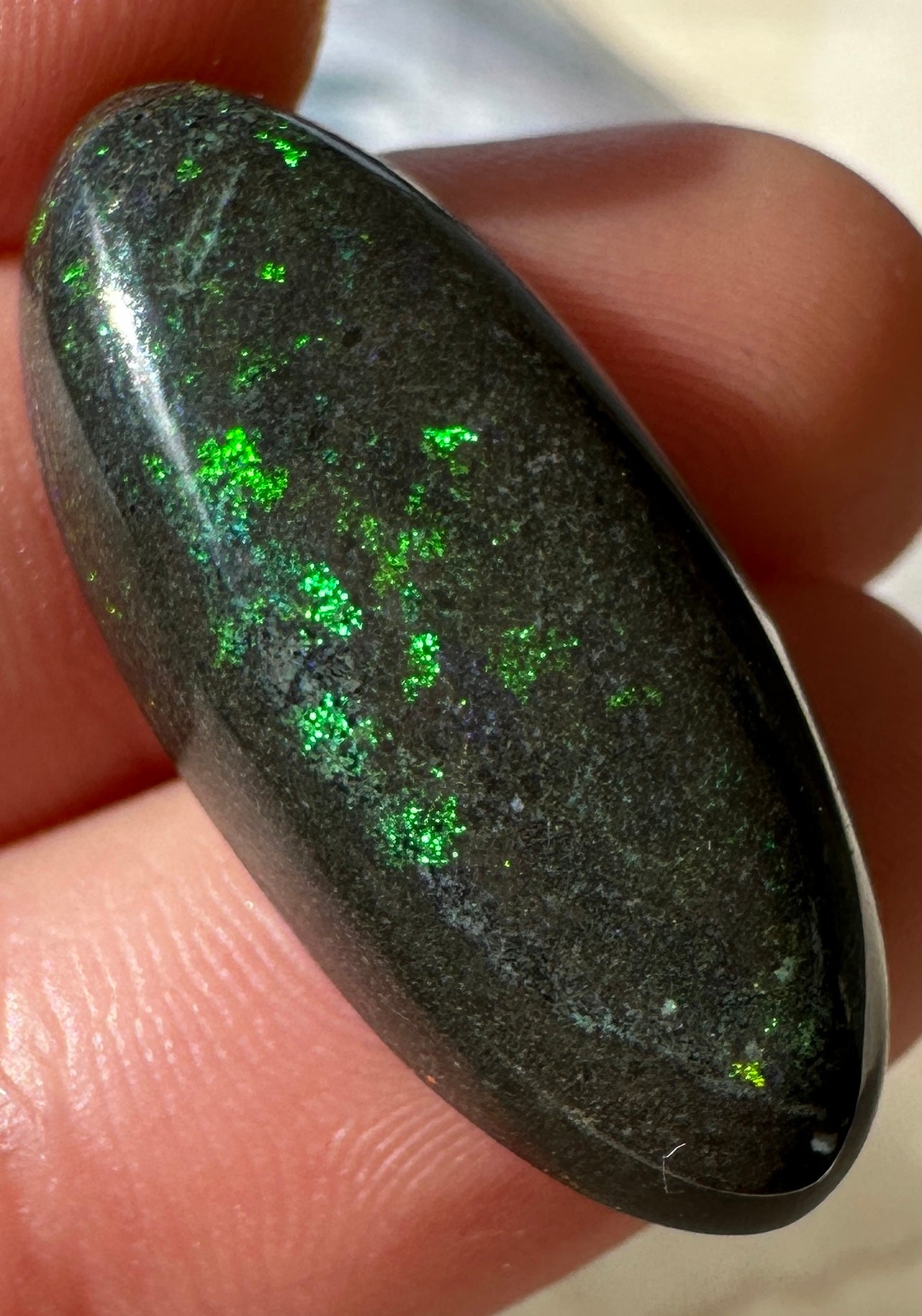 Opal Essence Treated Andamooka Matrix multicoloured Pendant 
