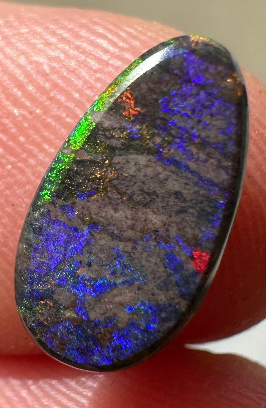 Opal Essence Treated Andamooka Matrix multicoloured Pendant 