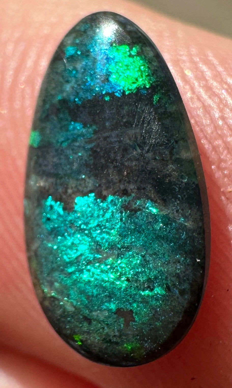 Opal Essence Treated Andamooka Matrix multicoloured Pendant 