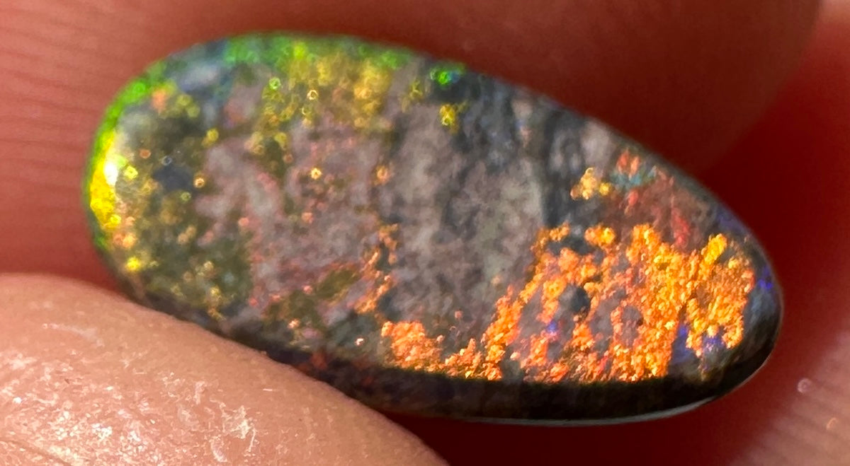 Opal Essence Treated Andamooka Matrix multicoloured Pendant 