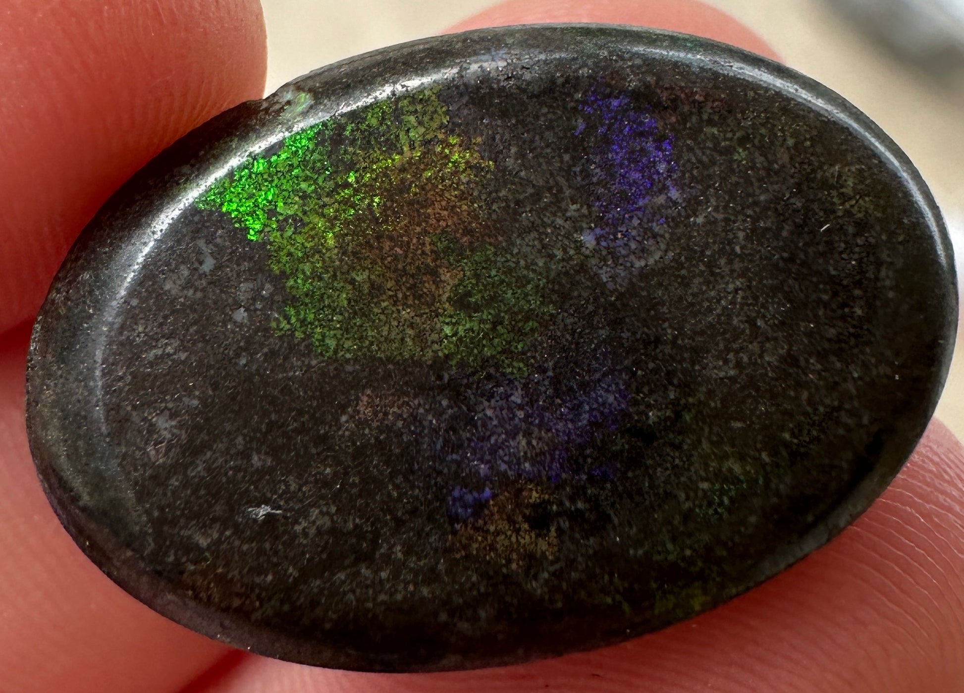 Opal Essence Treated Andamooka Matrix multicoloured Pendant 