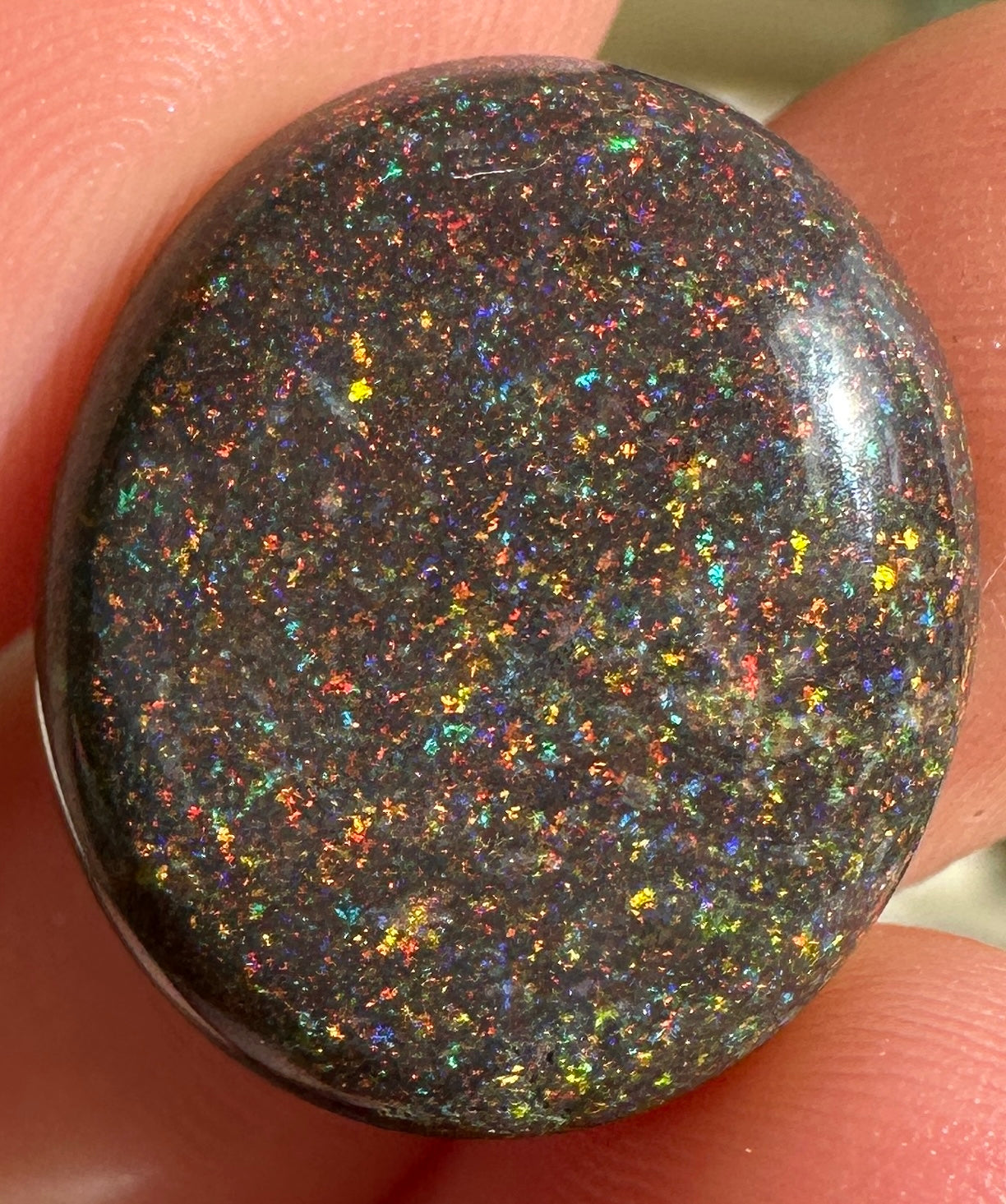 Opal Essence Treated Andamooka Matrix multicoloured Pendant 
