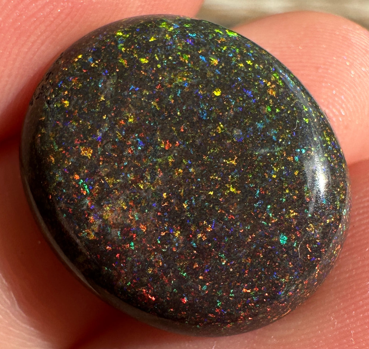 Opal Essence Treated Andamooka Matrix multicoloured Pendant 
