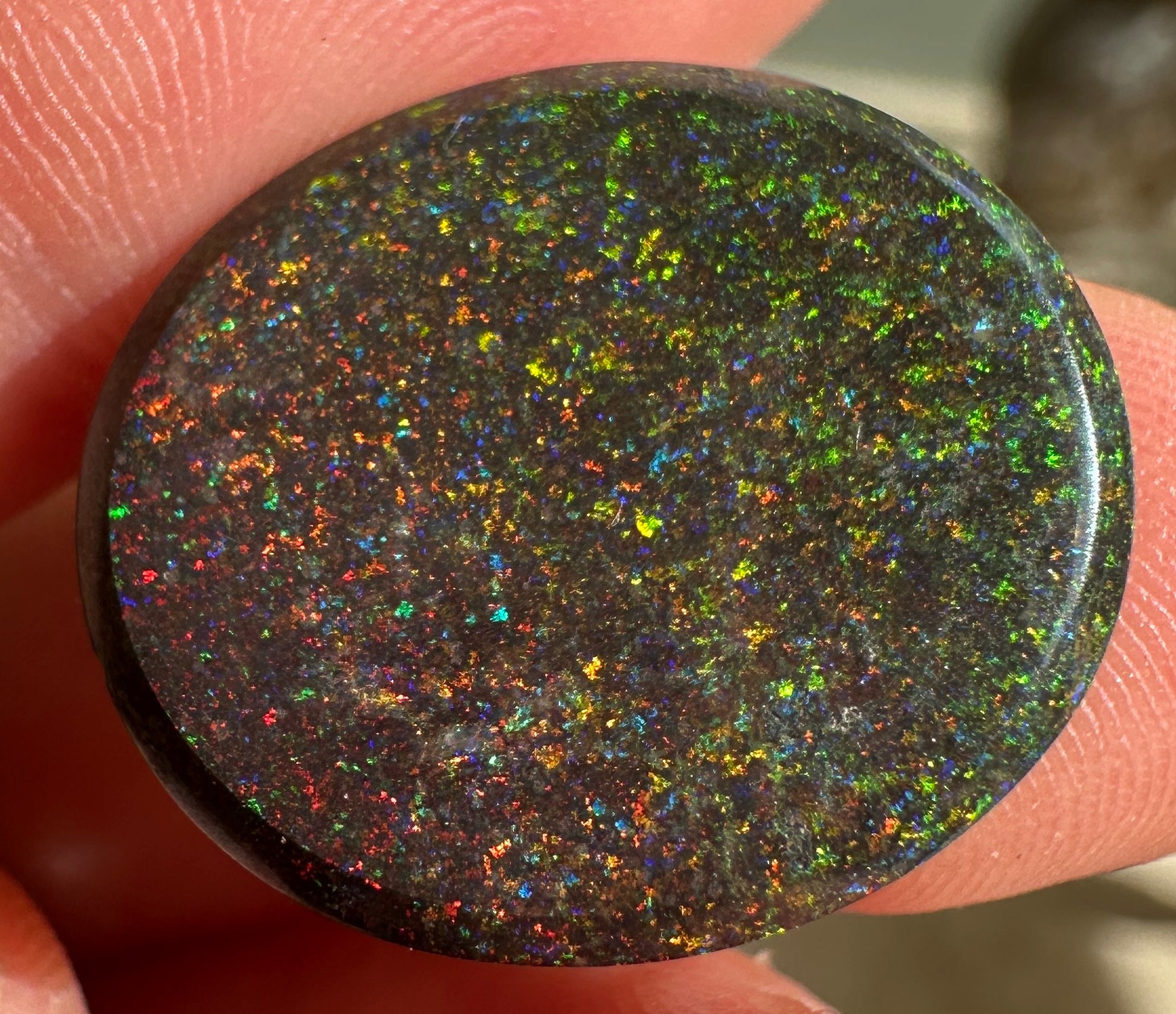 Opal Essence Treated Andamooka Matrix multicoloured Pendant 