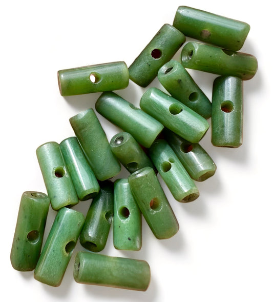 Australian Cowell green jade beads.