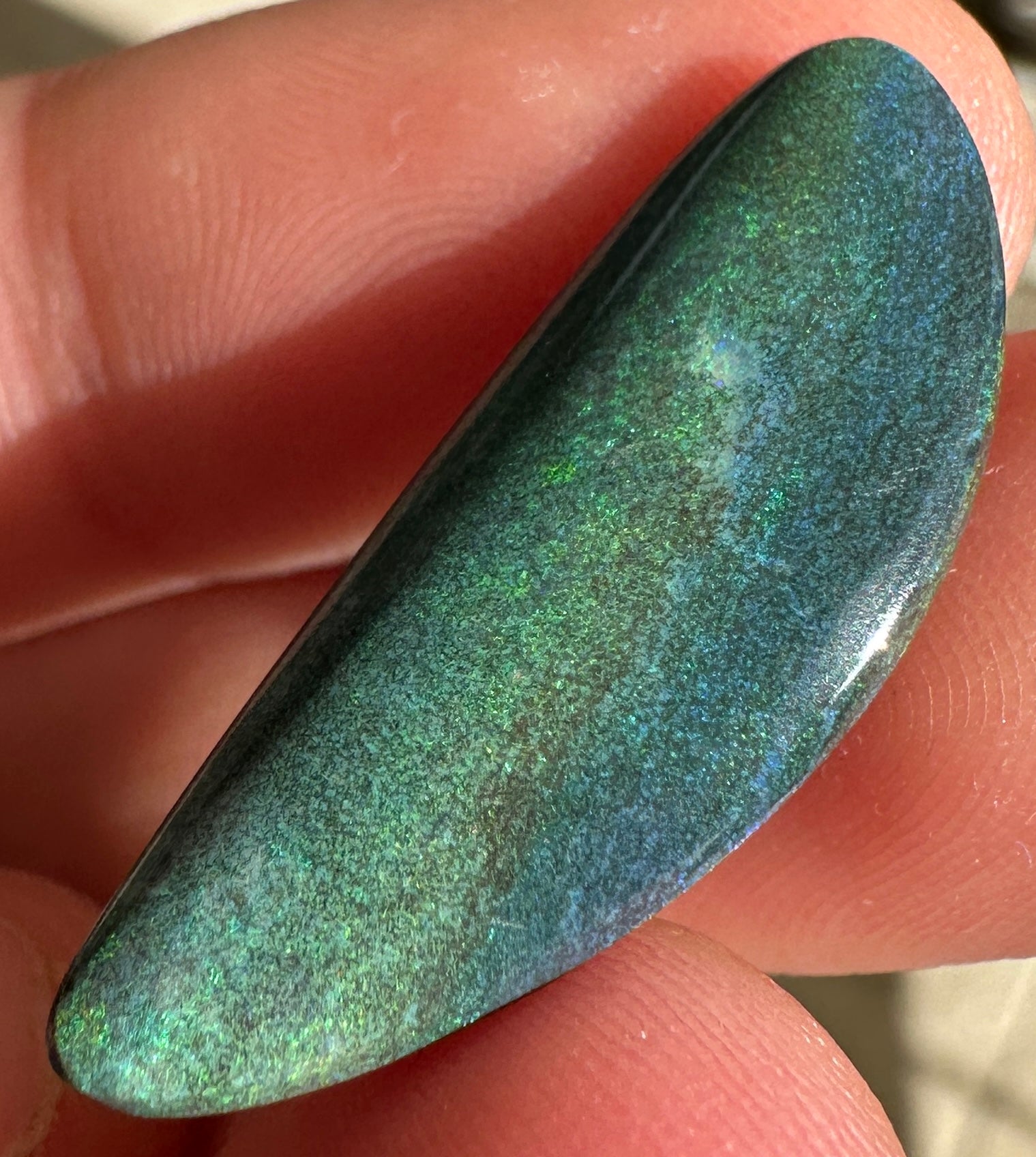 Opal Essence Treated Andamooka Matrix multicoloured Pendant 