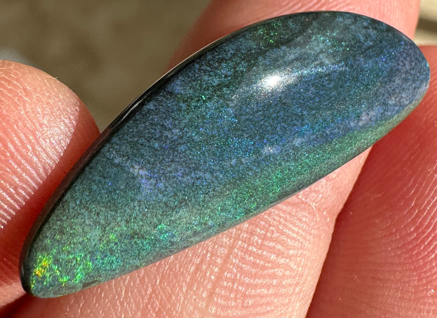 Opal Essence Treated Andamooka Matrix multicoloured Pendant 