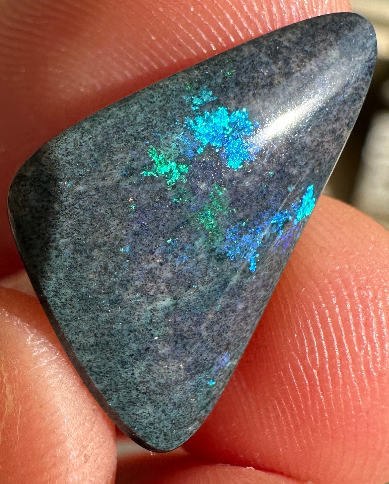 Opal Essence Treated Andamooka Matrix multicoloured Pendant 