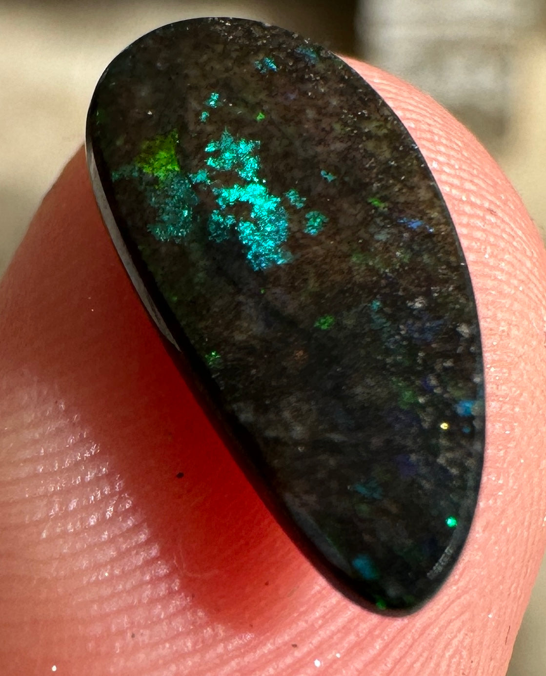 Opal Essence Treated Andamooka Matrix multicoloured Pendant 