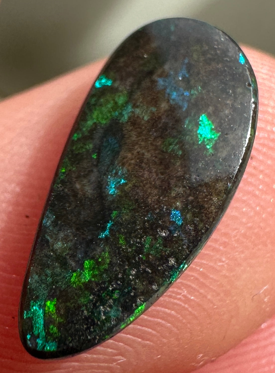 Opal Essence Treated Andamooka Matrix multicoloured Pendant 