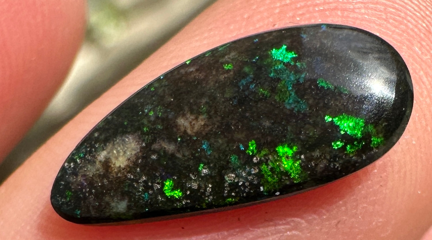 Opal Essence Treated Andamooka Matrix multicoloured Pendant 