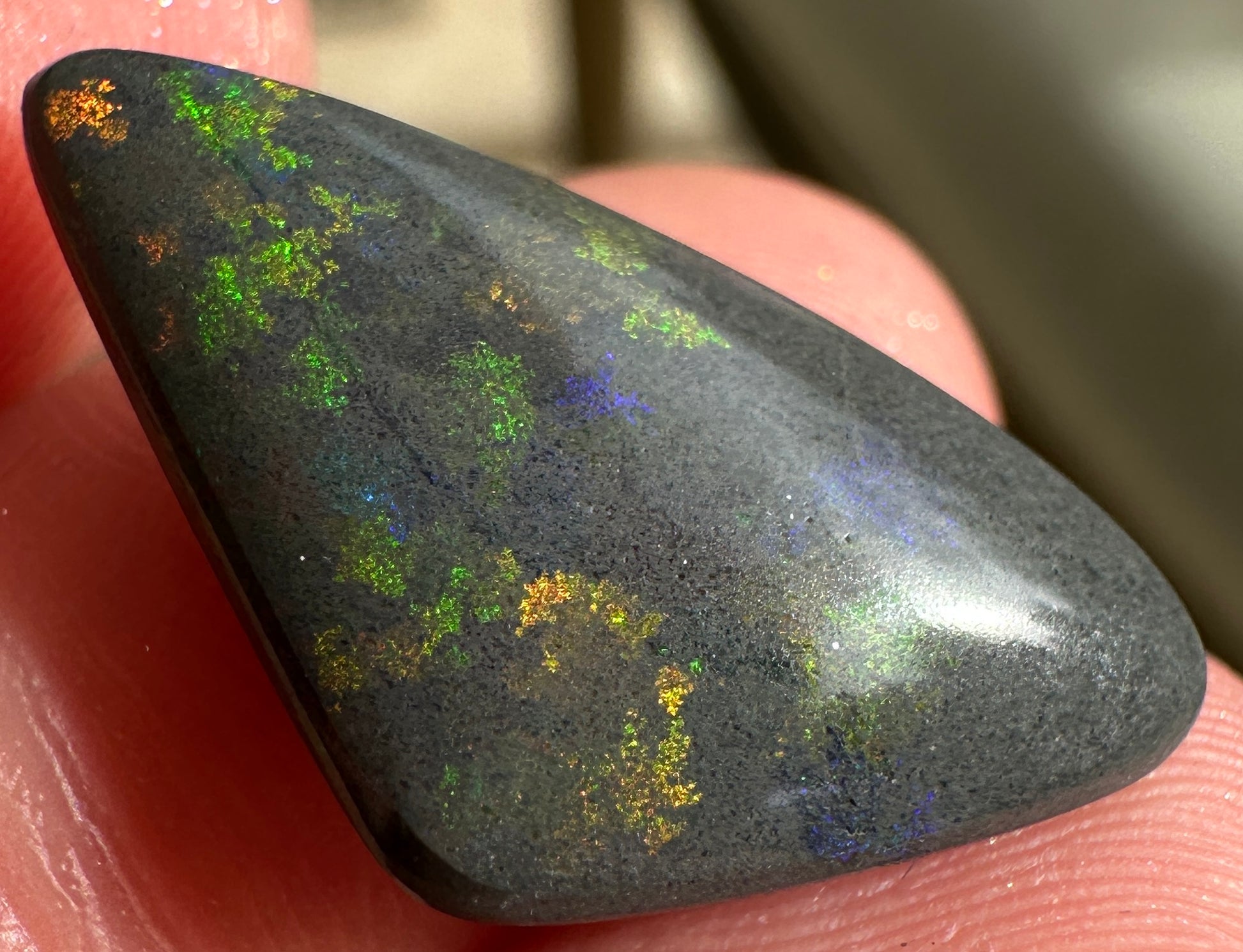 Opal Essence Treated Andamooka Matrix multicoloured Pendant 