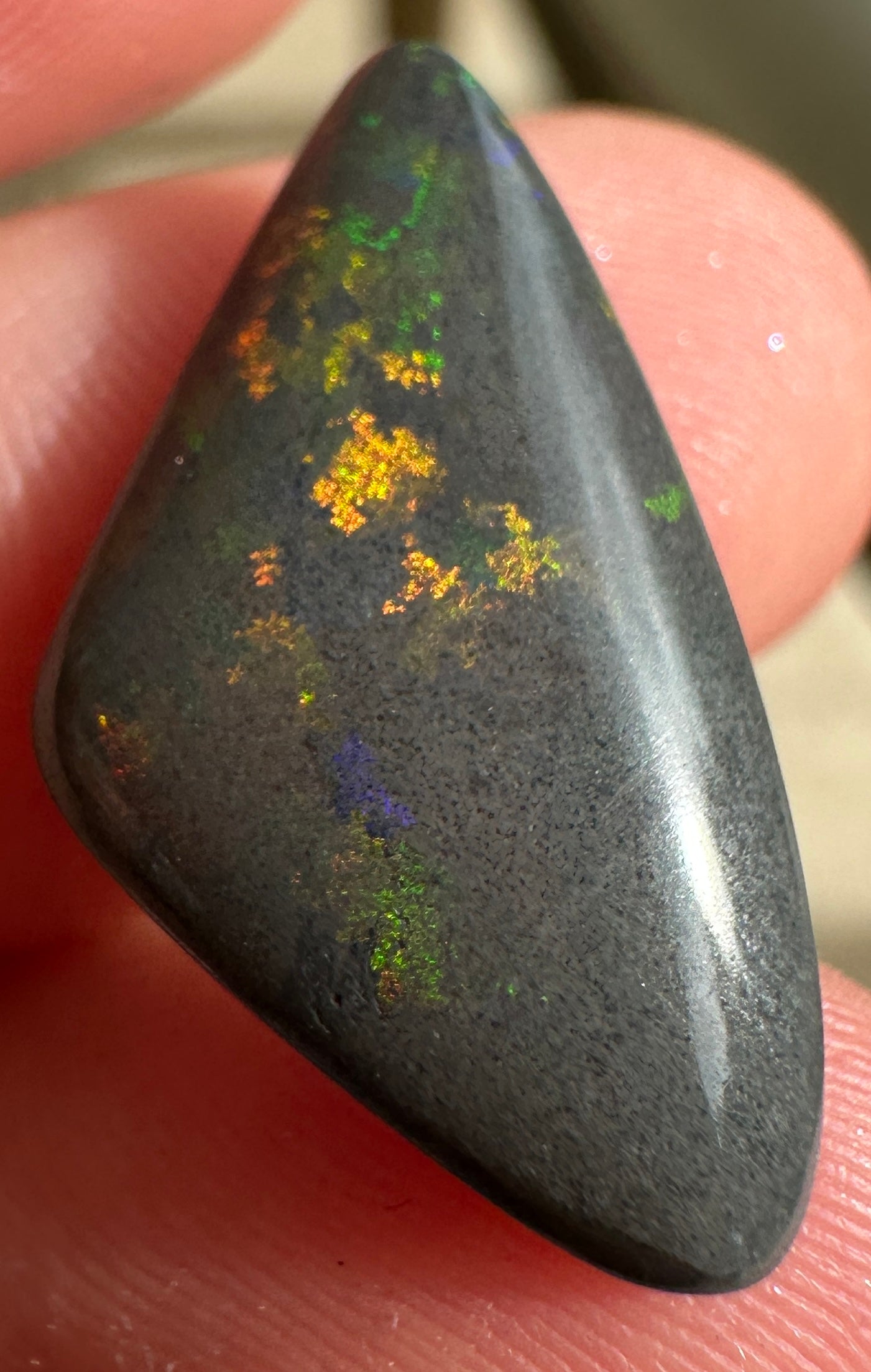 Opal Essence Treated Andamooka Matrix multicoloured Pendant 