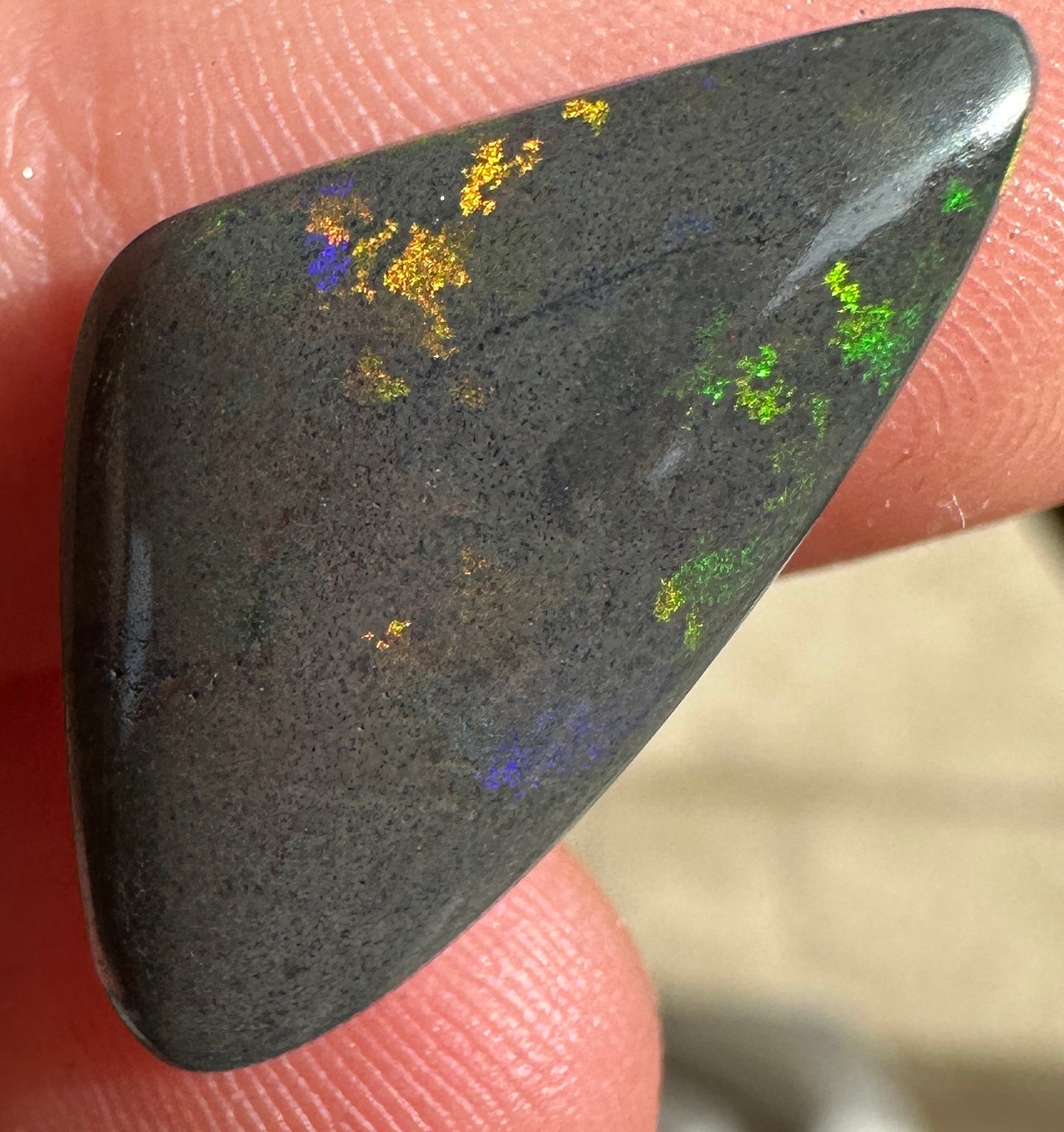 Opal Essence Treated Andamooka Matrix multicoloured Pendant 