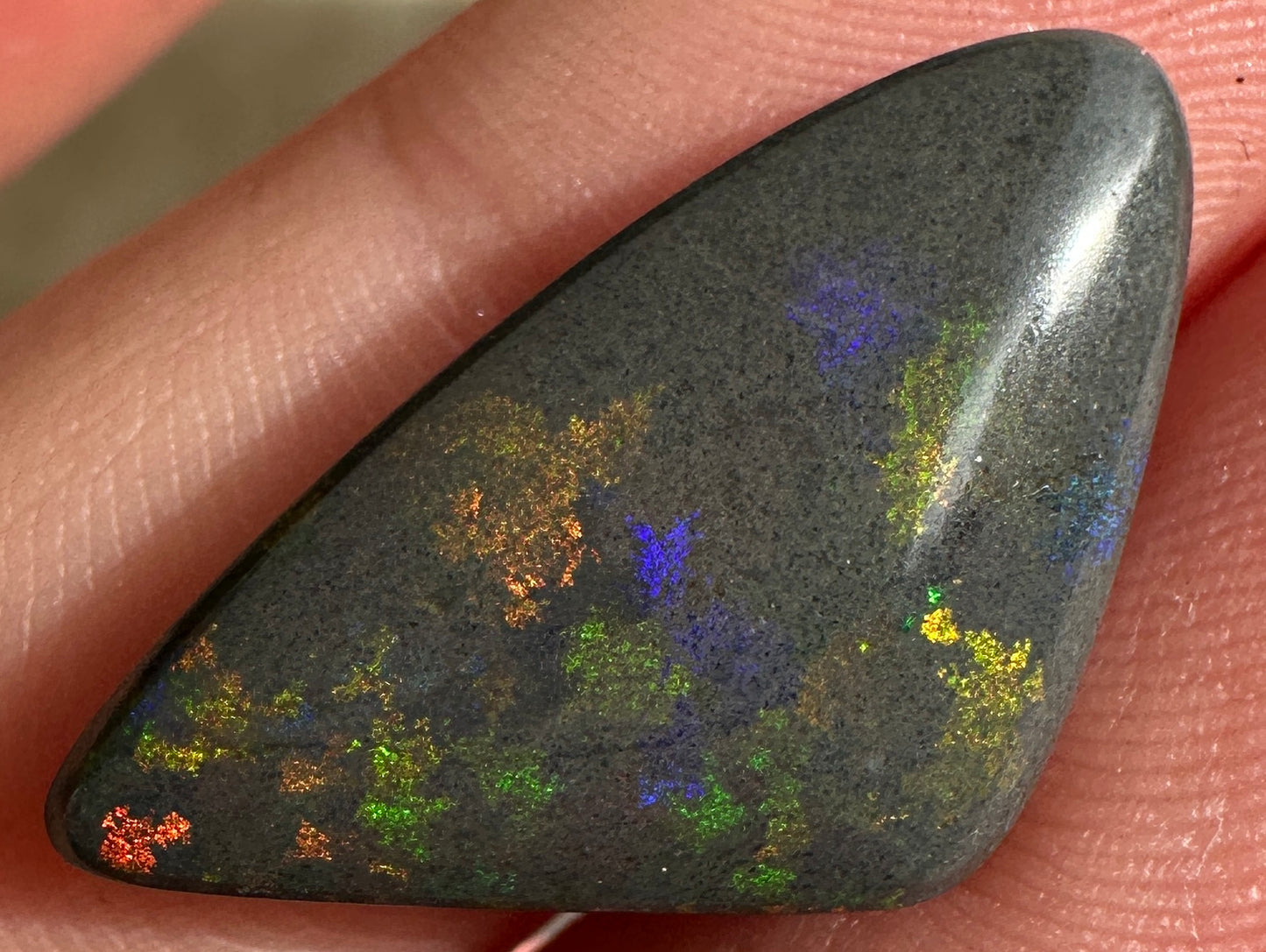 Opal Essence Treated Andamooka Matrix multicoloured Pendant 