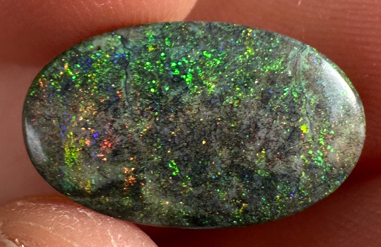 Opal Essence Treated Andamooka Matrix multicoloured Pendant 