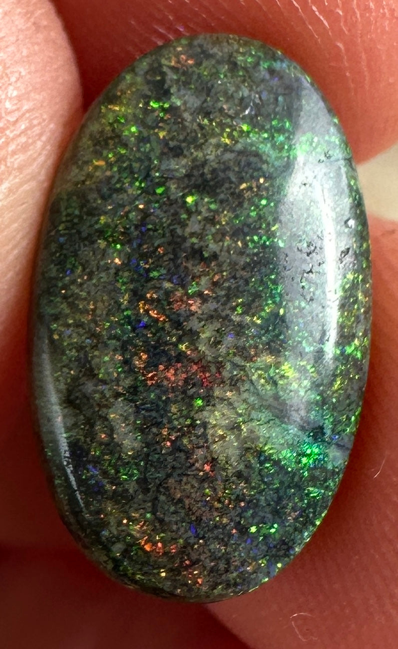 Opal Essence Treated Andamooka Matrix multicoloured Pendant 