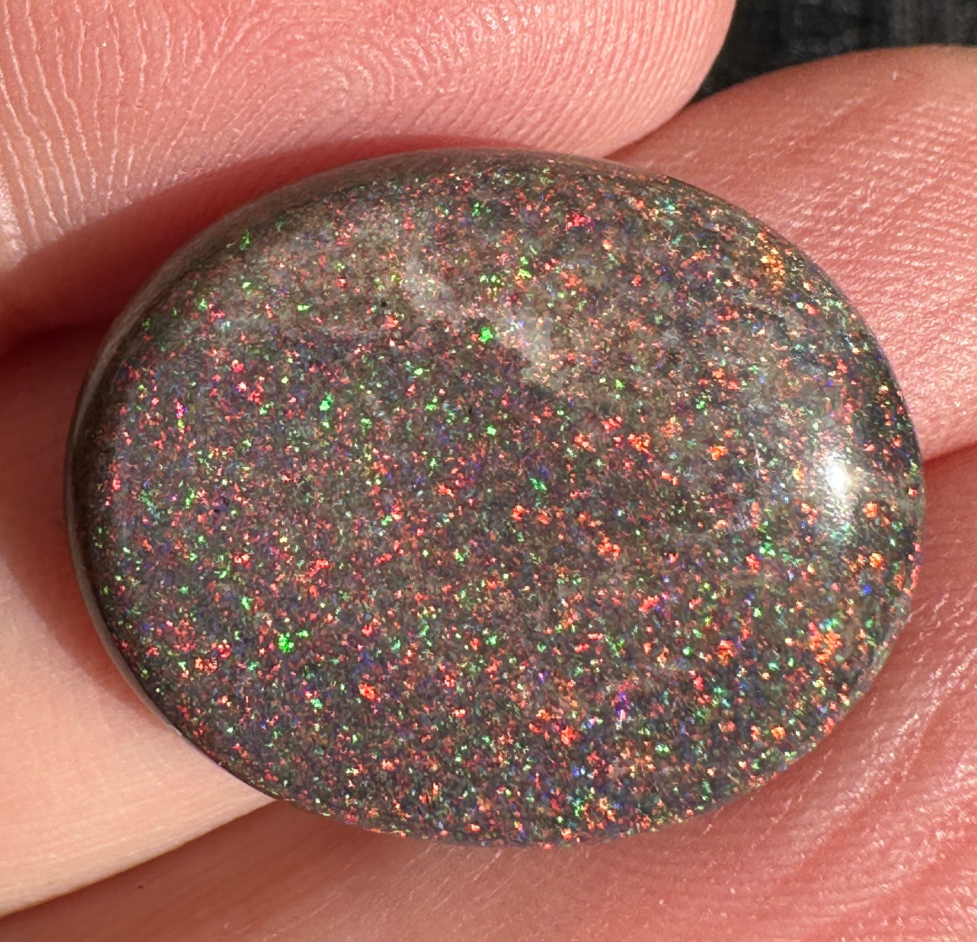 Opal Essence Treated Andamooka Matrix multicoloured Pendant 