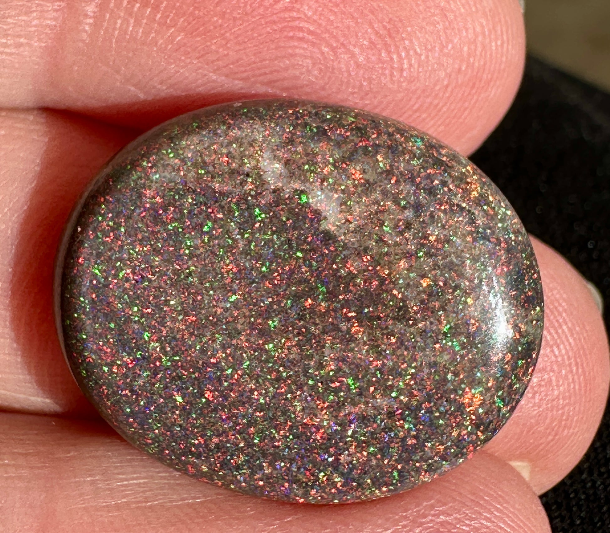 Opal Essence Treated Andamooka Matrix multicoloured Pendant 