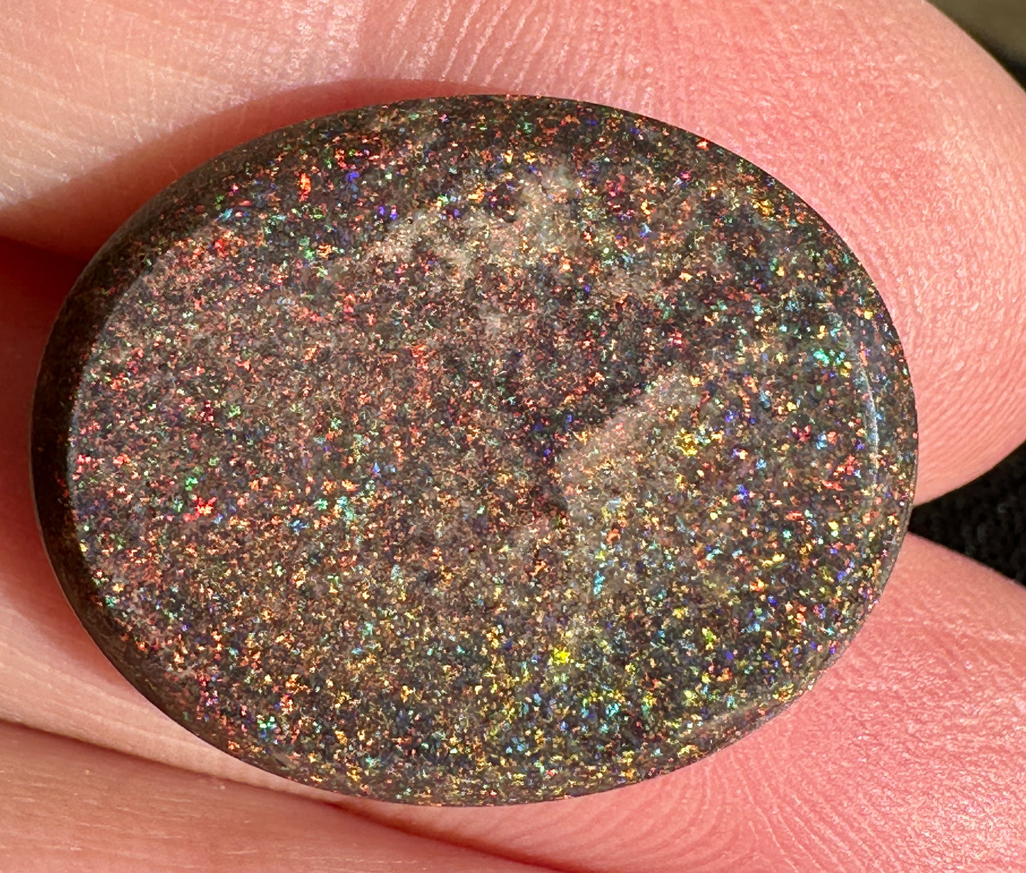 Opal Essence Treated Andamooka Matrix multicoloured Pendant 