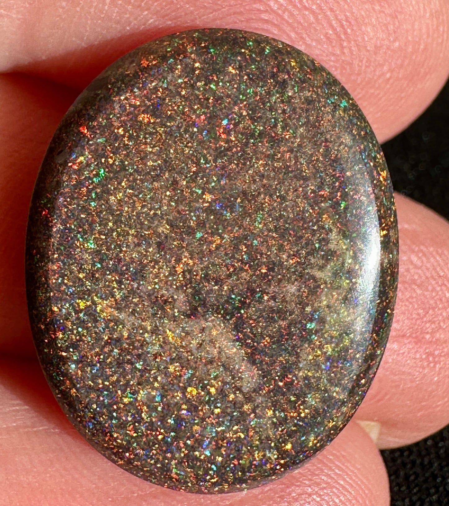 Opal Essence Treated Andamooka Matrix multicoloured Pendant 