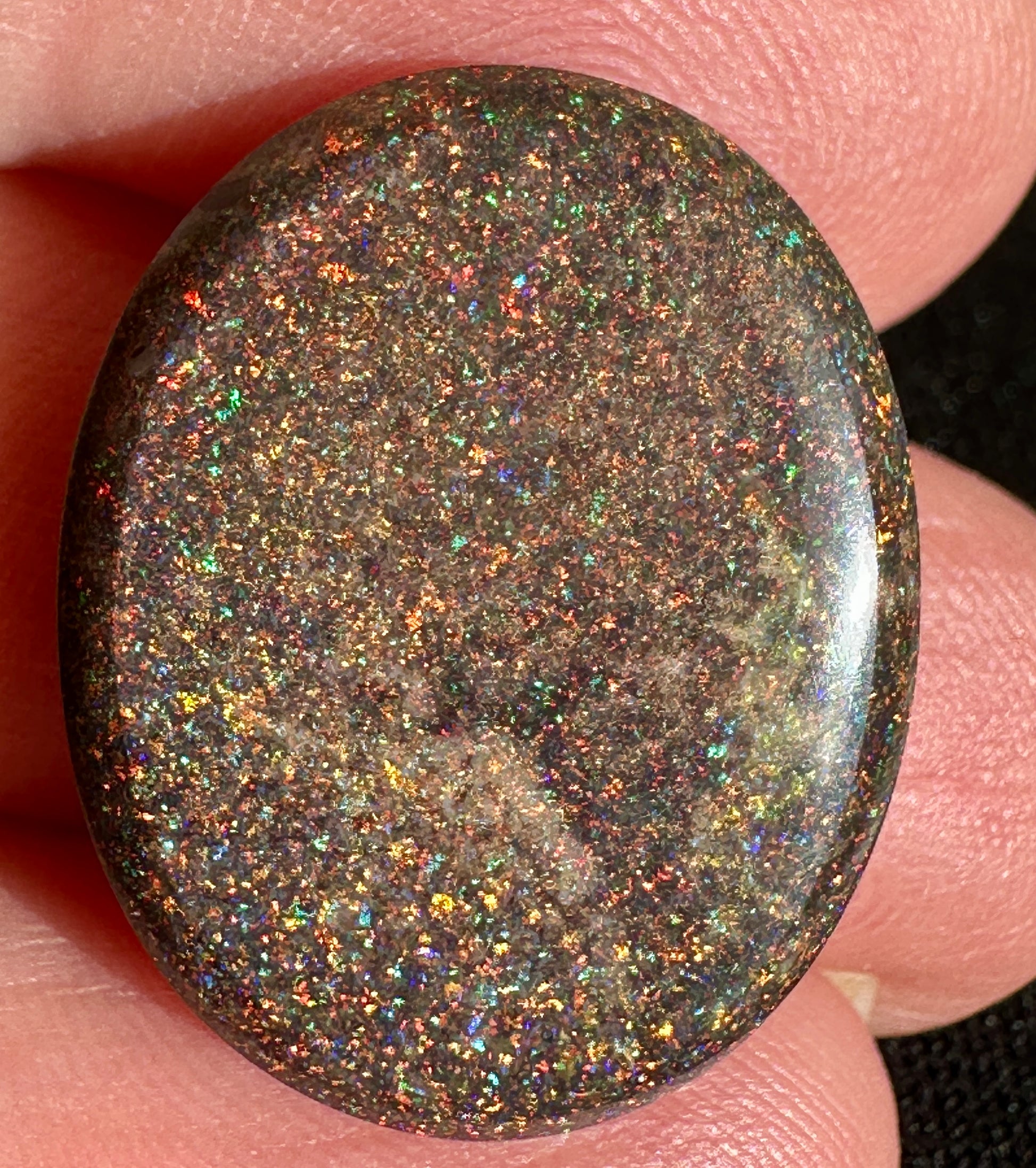 Opal Essence Treated Andamooka Matrix multicoloured Pendant 